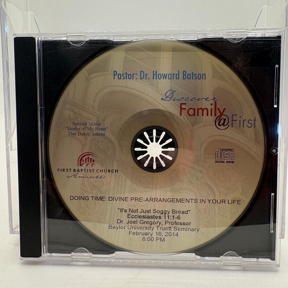 Dr Joel Gregory Doing Time Divine Pre-Arrangements Sermon CD Feb 16 2014 Baylor